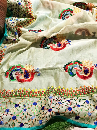 Phulkari Hand Embroidered Dupatta