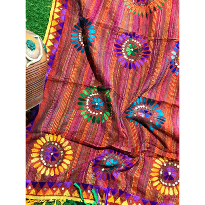 Phulkari Hand Embroidered Dupatta