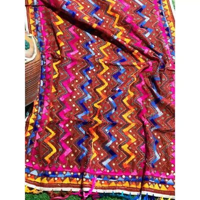 Phulkari Hand Embroidered Dupatta