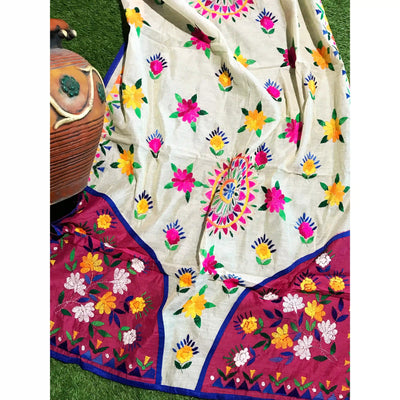 Phulkari Hand Embroidered Dupatta