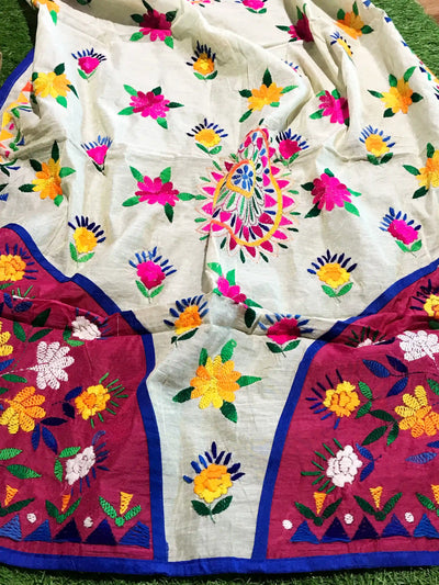 Phulkari Hand Embroidered Dupatta