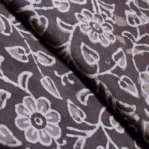 Indigo Dabu Block Print Cotton Fabric