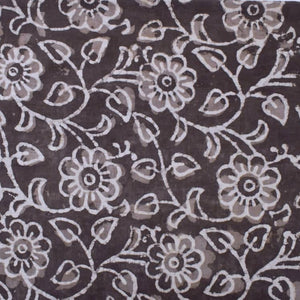 Indigo Dabu Block Print Cotton Fabric