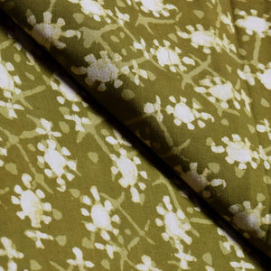 Indigo Dabu Block Print Cotton Fabric