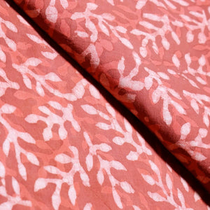 Rust Dabu Special Hand Block Print Fabric (Cut Piece 1.3 Meter)