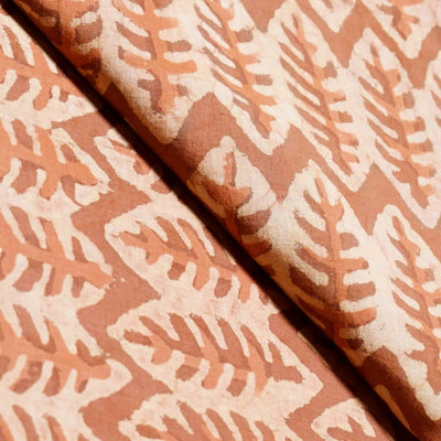 Rust Dabu Special Hand Block Print Fabric