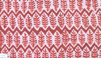 Rust Dabu Special Hand Block Print Fabric (Cut Piece 1.5 Meter)