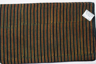 Green Ajrakh Special Triple Block Cotton Fabric