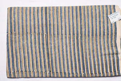 Cream Ajrakh Special Triple Block Cotton Fabric