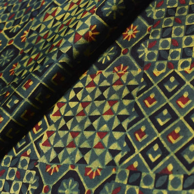 Ajrakh Modal Silk Fabric