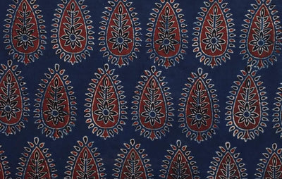 Authentic Ajrakh Block Print Fabric