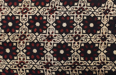 Ajrakh Modal Silk Fabric