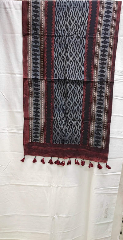 Ajrakh Mul Cotton Stole