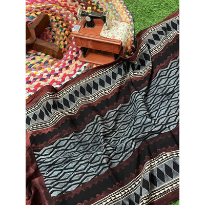 Ajrakh Mul Cotton Stole