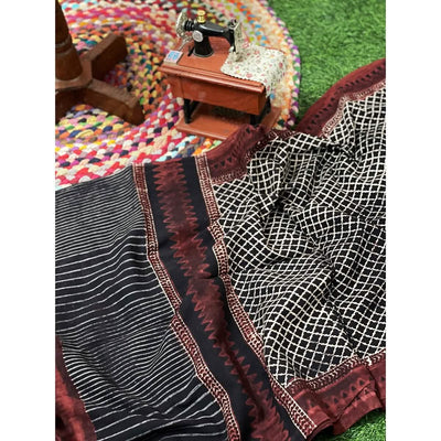 Ajrakh Mul Cotton Stole