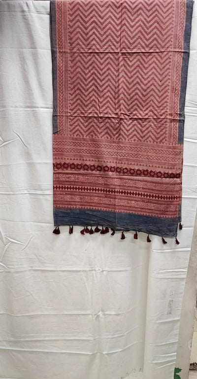 Ajrakh Mul Cotton Stole