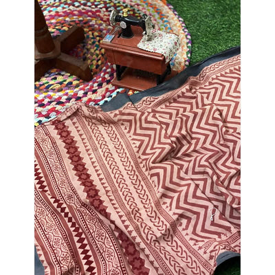 Ajrakh Mul Cotton Stole