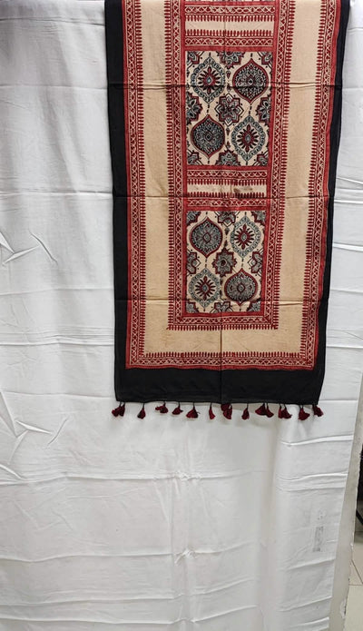 Ajrakh Mul Cotton Stole