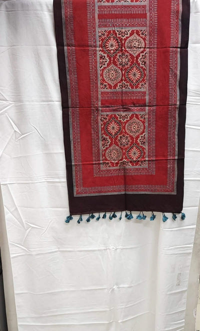 Ajrakh Mul Cotton Stole