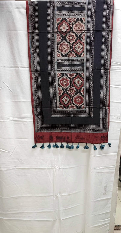 Ajrakh Mul Cotton Stole