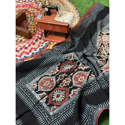 Ajrakh Mul Cotton Stole