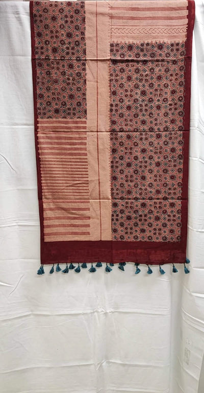 Ajrakh Mul Cotton Stole