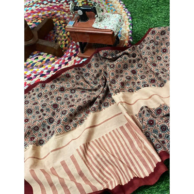 Ajrakh Mul Cotton Stole