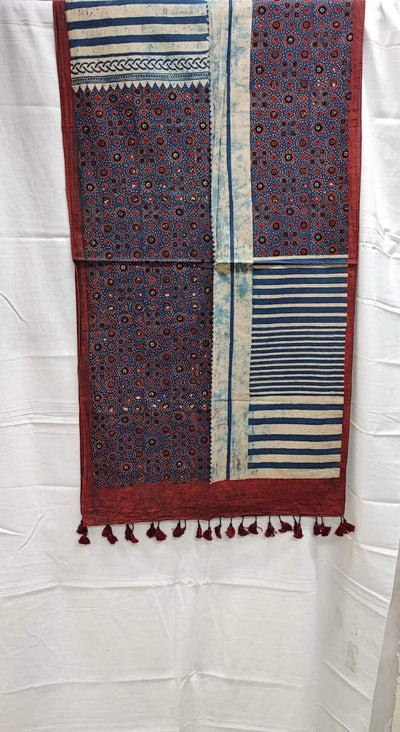Ajrakh Mul Cotton Stole