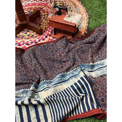 Ajrakh Mul Cotton Stole