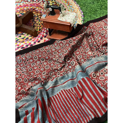 Ajrakh Mul Cotton Stole