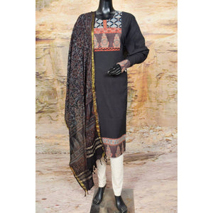Ajrakh Patchwork Cotton Suit