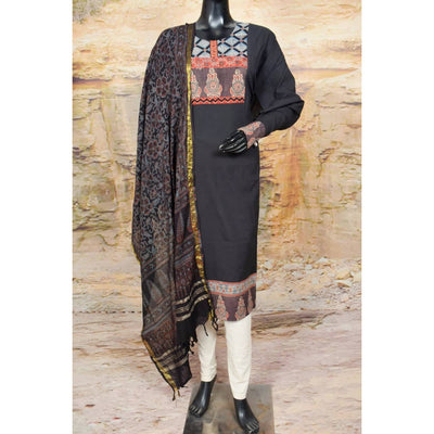 Ajrakh Patchwork Cotton Suit