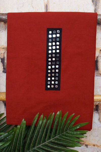 Ajrakh Mirror Work Dupatta Set