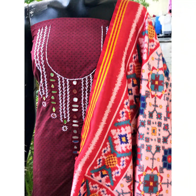 Mirror Work Patola Set