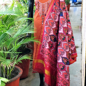 Mirror Work Patola Set