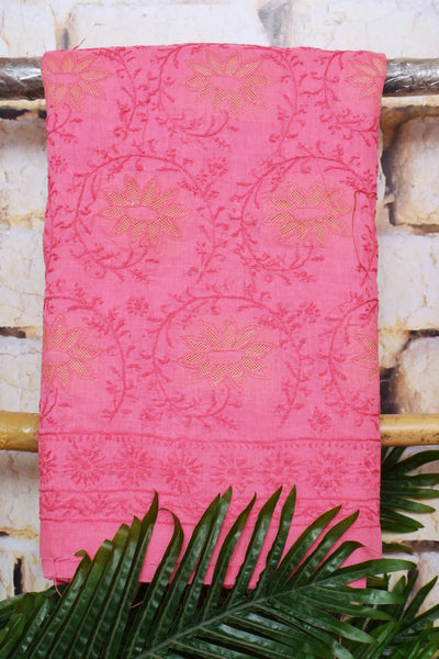 Authentic Chikankari Unstitched Suit - SSEthnics