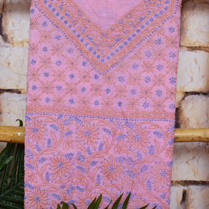 Authentic Chikankari Unstitched Suit - SSEthnics