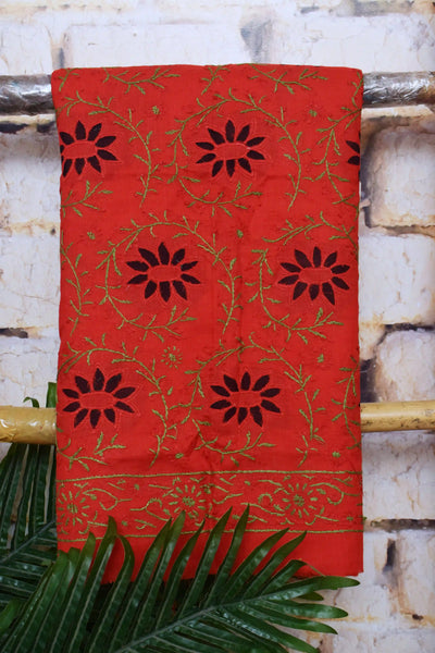 Authentic Chikankari Unstitched Suit - SSEthnics