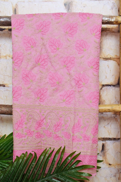 Authentic Chikankari Unstitched Suit - SSEthnics