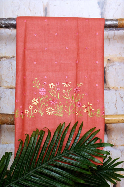 Linen Embroidered Suits | SSEthnics