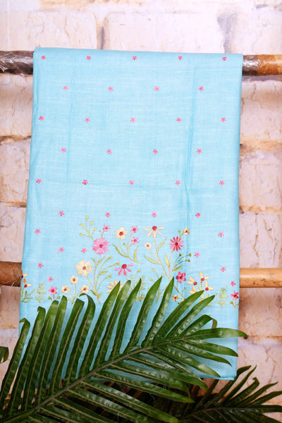 Linen Embroidered Suits | SSEthnics