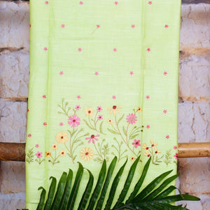 Linen Embroidered Suits | SSEthnics