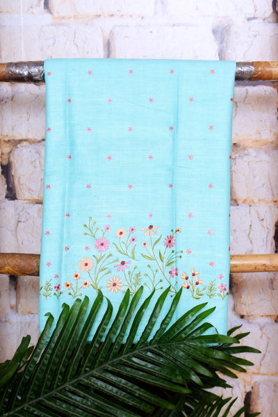 Linen Embroidered Suits | SSEthnics