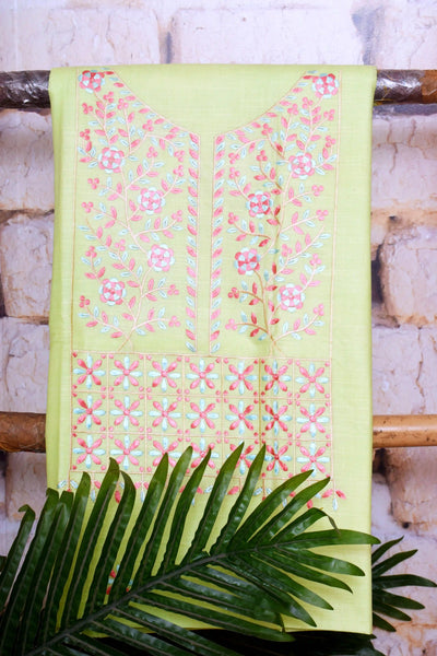 Linen Embroidered Suits | SSEthnics