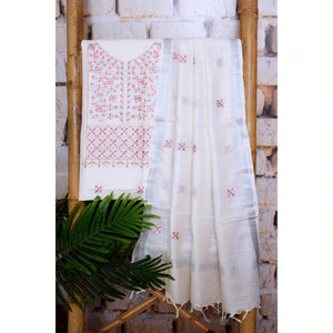 Linen Embroidered Suits | SSEthnics