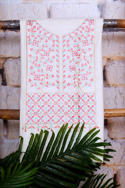 Linen Embroidered Suits | SSEthnics