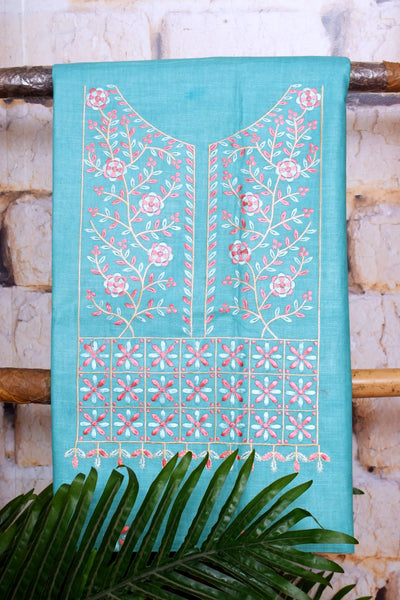 Linen Embroidered Suits | SSEthnics