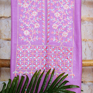 Linen Embroidered Suits | SSEthnics