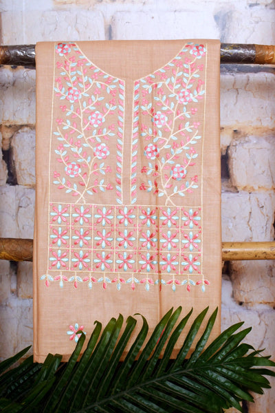 Linen Embroidered Suits | SSEthnics