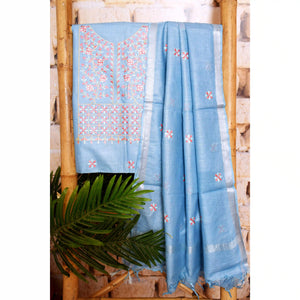 Linen Embroidered Suits | SSEthnics